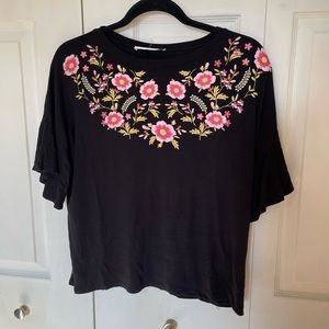 Style Therapy Floral Print Flower Top M